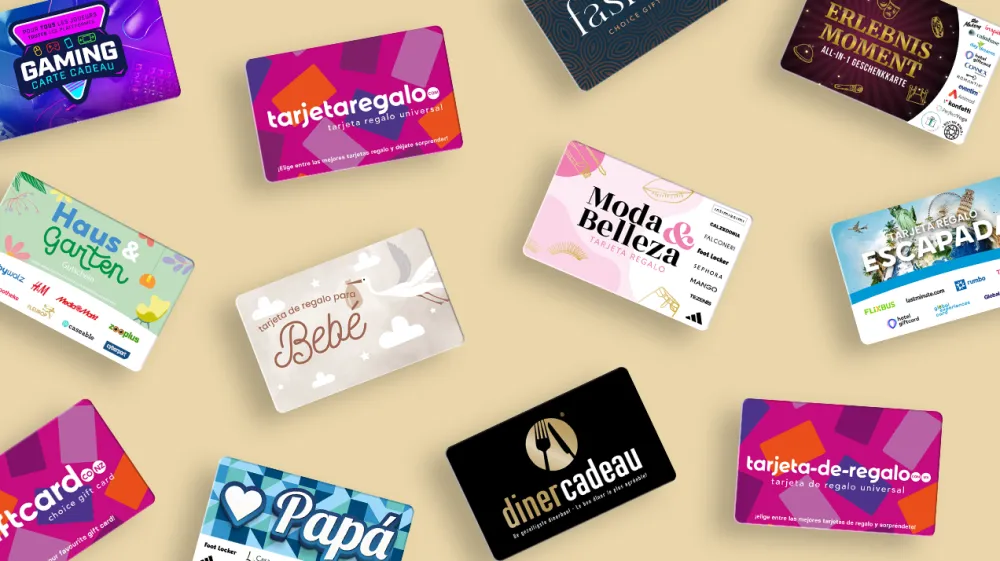 Cheques regalo internacionales